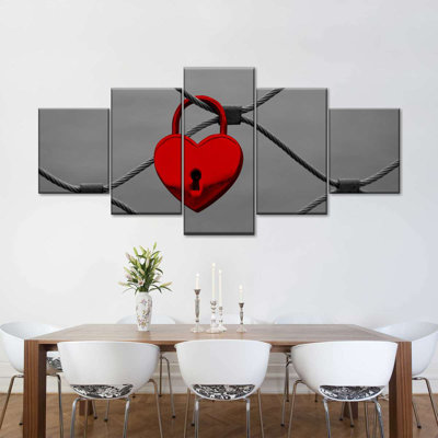 " Heart Lock Pop " by L. C. Sutton Creations 5 - Pieces