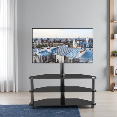 Multi-Function TV Stand Height Adjustable Bracket Swivel 3-Tier