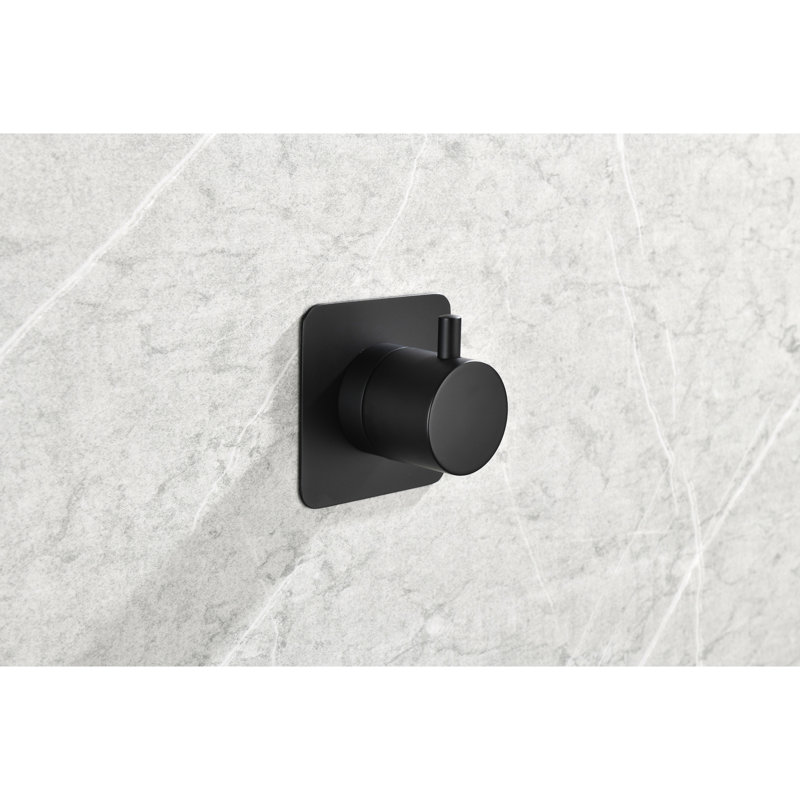 Valve de contrôle de volume de douche - 3/4 po en métal coulé, poignée en laiton, réglable, anticorrosion, antirouille, installation simple, résistance à la corrosion, antirouille, à installer