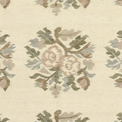 Florence Floral Hand Woven Wool and Cotton Ivory Area Rug