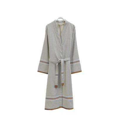 Peignoir mi-mollet 100% coton avec poches Boew