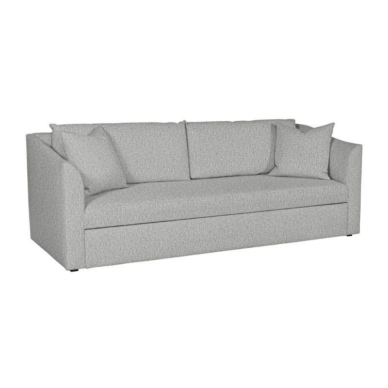 Canapé-lit à accoudoirs évasés 89,5 po Ease, Mélange de polyester Tarbee Dove