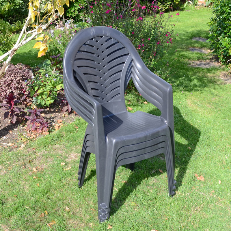 Pineto Stack Garden Chair, Anthracite