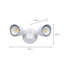Projecteur de sécurité standard à double tête DEL 20 W, température de couleur sélectionnable 3000 K/4000 K/5000 K-135799599