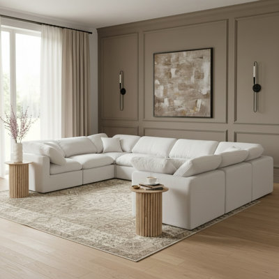 Canapé modulaire de coin rembourré 8 pièces Itala
