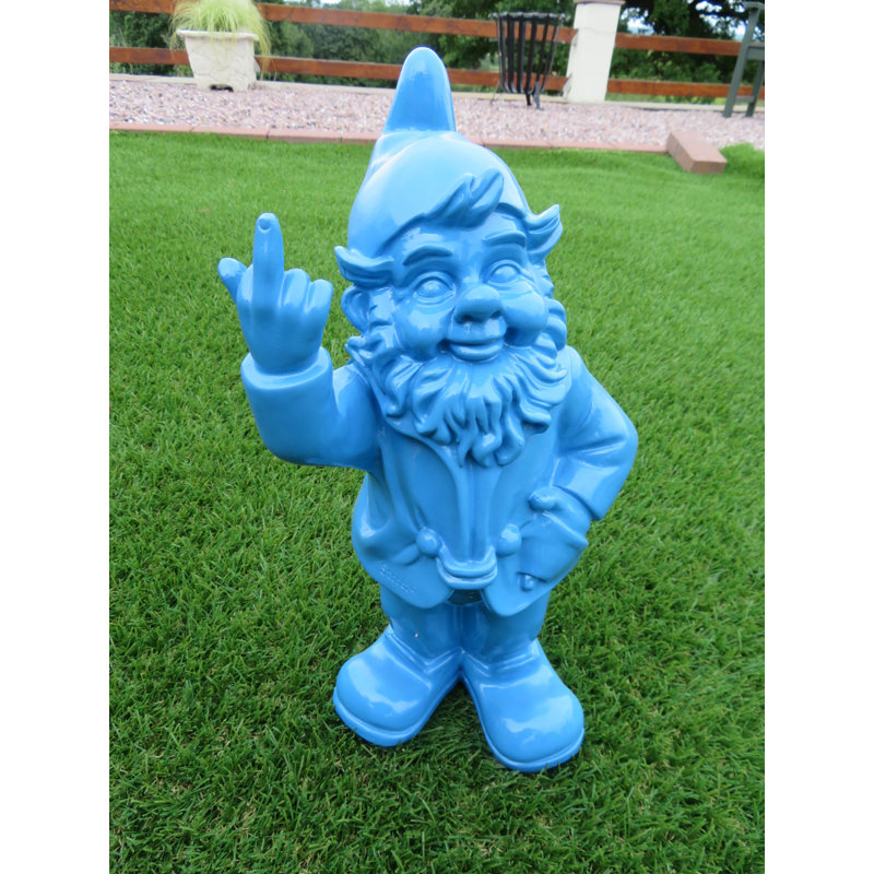 McLoud Fantasy & Sci-Fi Weather Resistant Plastic Garden Statue, Blue