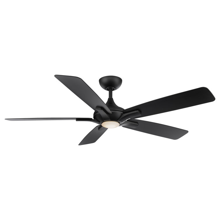Mykonos 5 - Blade Smart Ceiling Fan with Remote Control and LED Light Kit Included, Works With Alexa and iOS / Android App