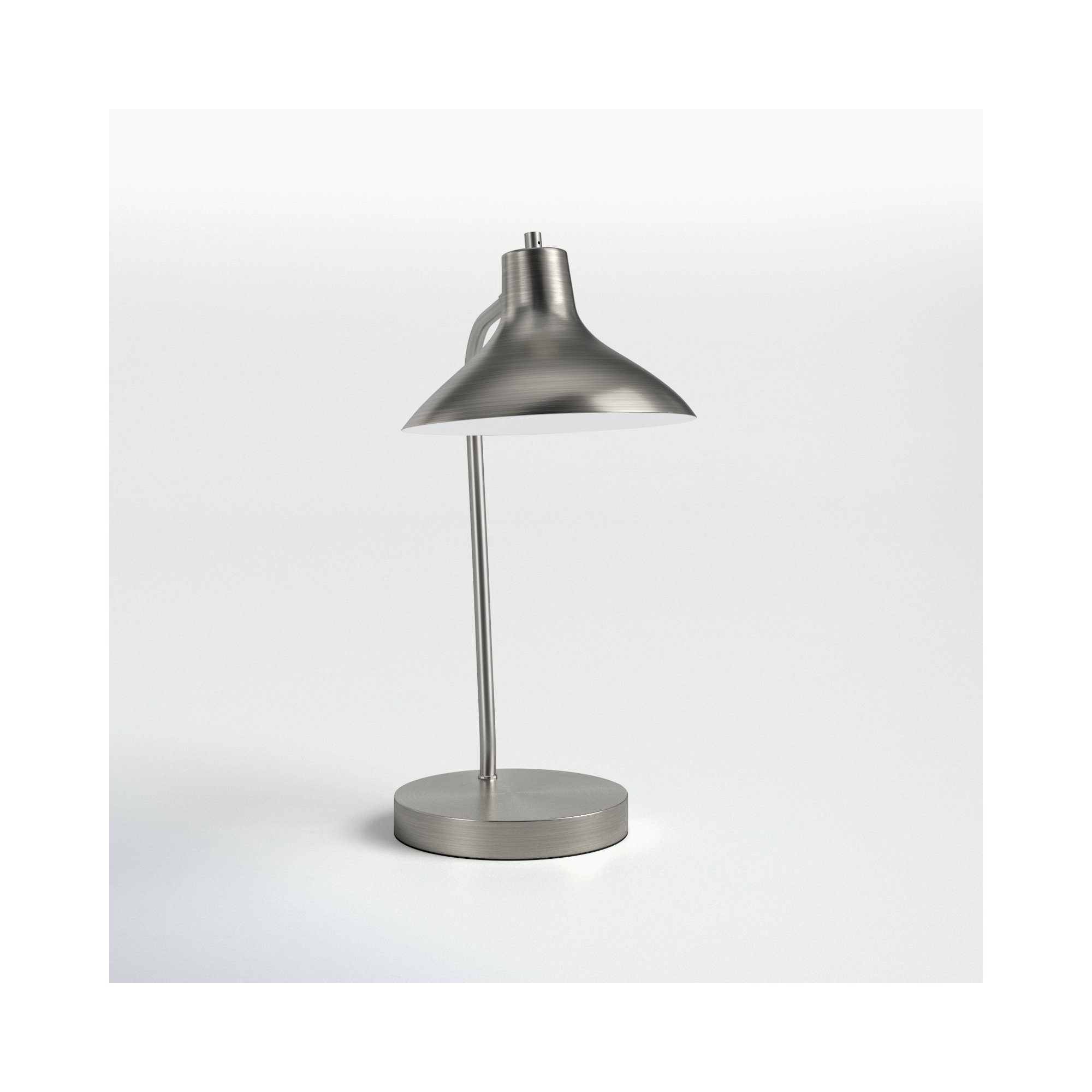 Lassell Adjustable Metal Desk Lamp, Brushed Steel