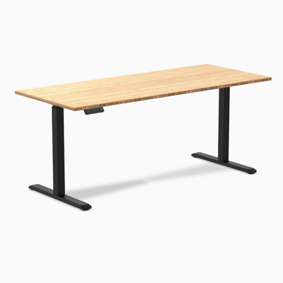 Estela Adjustable Height Solid Wood Steel Standing Desk