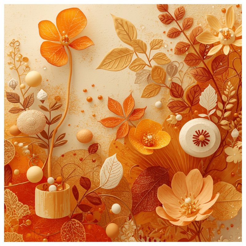 Tapis de bain Autumn Floral Arrangement, L 24 po x L 17 po