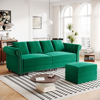 Canapé-lit Chesterfield 90 po