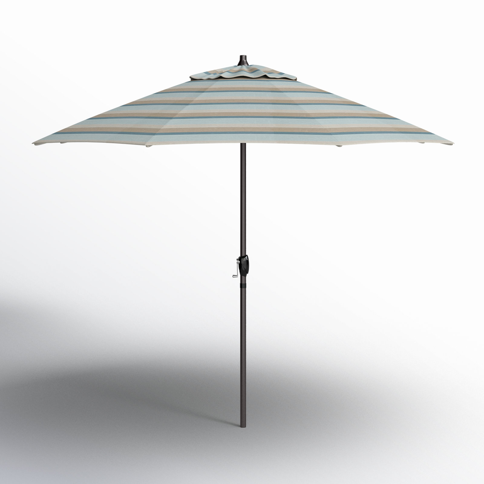 Mira 9' Sunbrella® Market Umbrella, Seville Seaside Stripe Sunbrella®