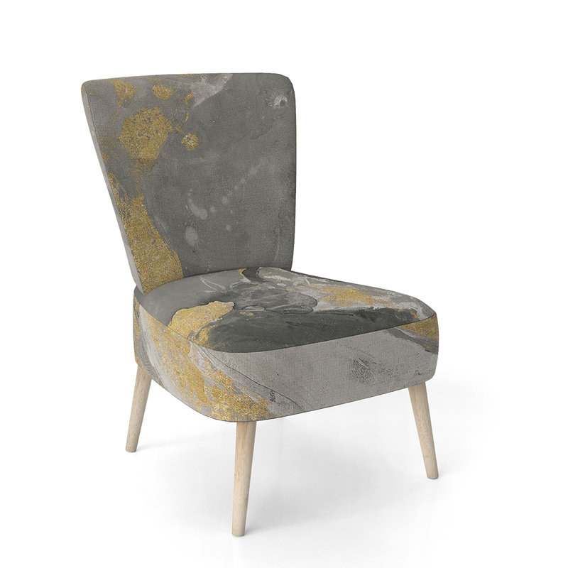 Velvet Side Chair, Gray