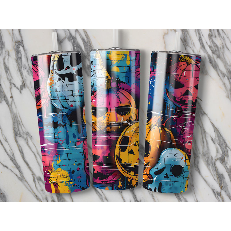 Choose Handmade Tumblers 591ml Vacuum Insulated Stainless Steel (18/8) Travel Tumbler with Straw