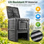 Bac à compost 80 gallons pour l'extérieur, grand composteur de jardin avec évents d'aération, conception résistante aux rayons UV pour les déchets de cuisine et les déchets de jardin