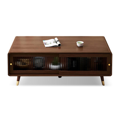 Solid + Manufactured Wood Round Coffee Table