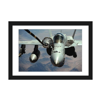 " An F/A-18C Hornet Receives Fuel From The Drogue Of A KC-10 Extender " by Stocktrek Images