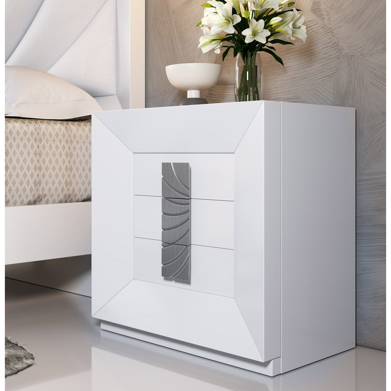 Chanikya 55cm W Manufactured Wood Bedside Table