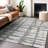 Premium Machine Washable Prisco Silver Rug-588339899