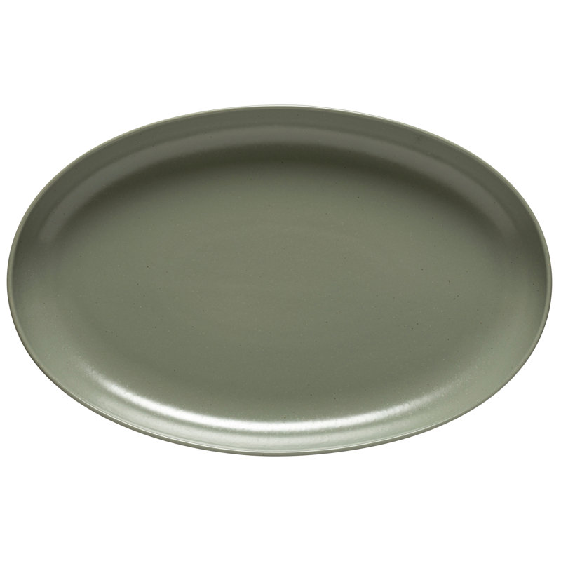 Casafina Pacifica Stoneware Platter, Artichoke, 1.77" H x 10.35" W x 16.06" L