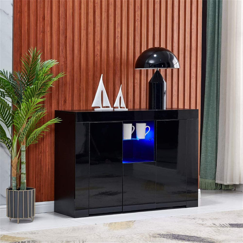 Deleen 45.7'' Sideboard, Black