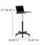 Sit to Stand Mobile Laptop Computer Desk-1616142268