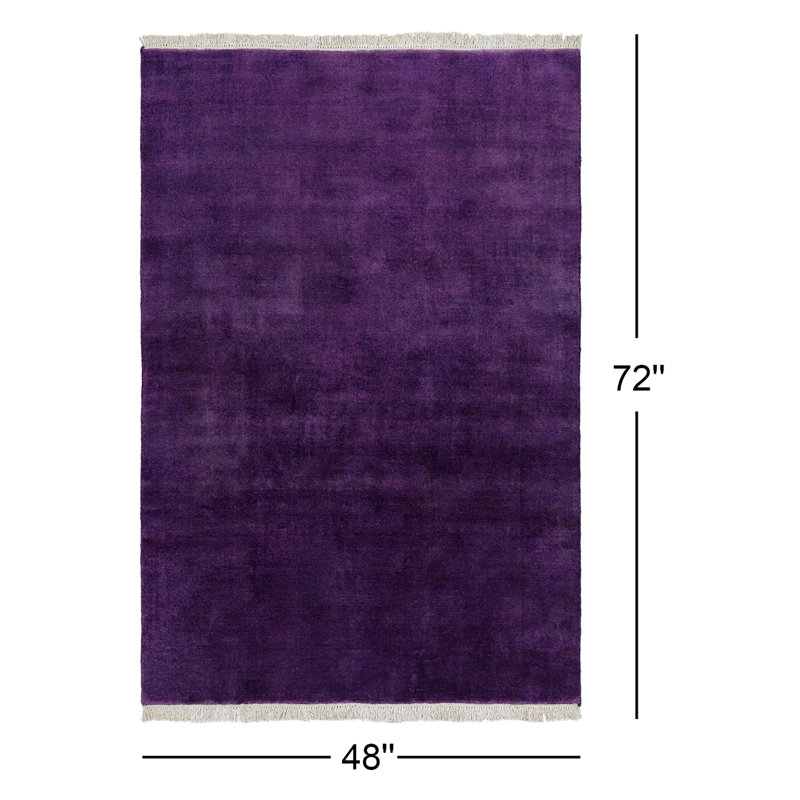 Clio Wool Area Rug, Rectangle 4' x 6'