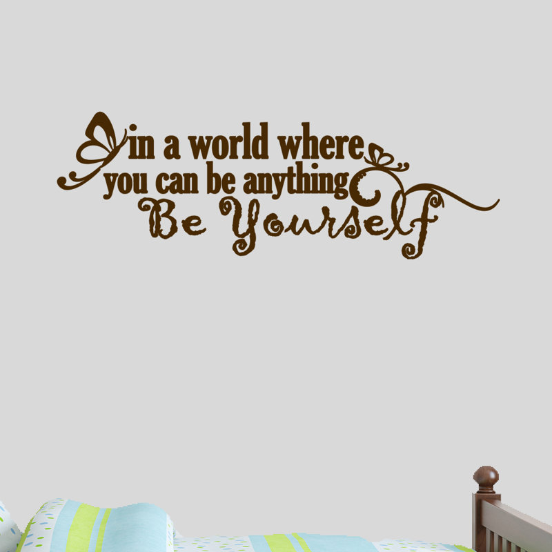 Text & Numbers Non-Wall Damaging, Chocolate Brown