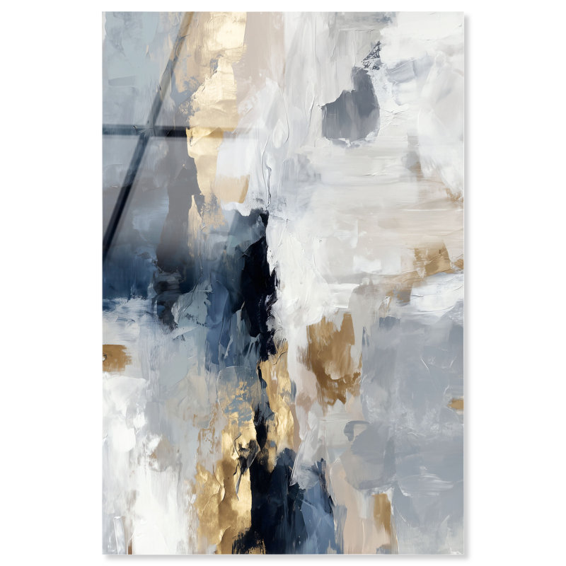 Décoration murale de bureau en acrylique Blue Alchemy IV par Art Remedy, prête à être suspendue, 10 x 15, H 15 po x l 10 po
