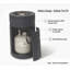 Colonne de foyer au propane cylindrique 26 po avec réservoir de rangement dissimulé, foyer au gaz en béton léger de 40 000 BTU pour petit patio et balcon, gris foncé-1196627928