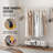 Merik Metal Adjustable Rolling Clothing Rack