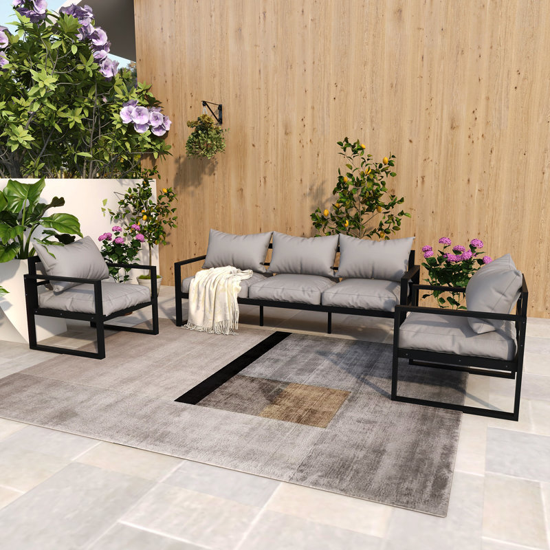 5 - Person Patio Conversation Set with Cushions