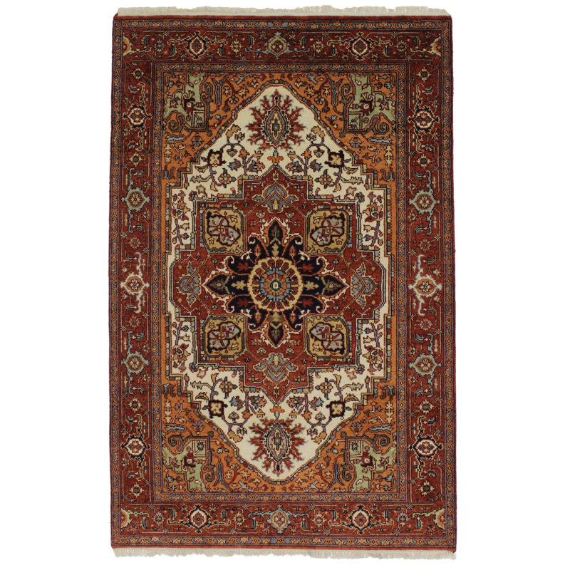 Oriental Area Rug in Orange