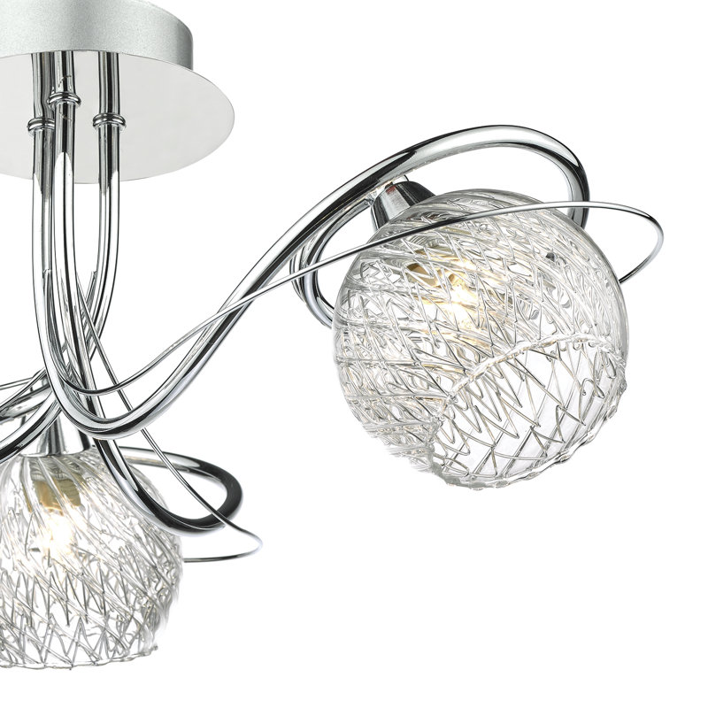 Glass Semi Flush Mount