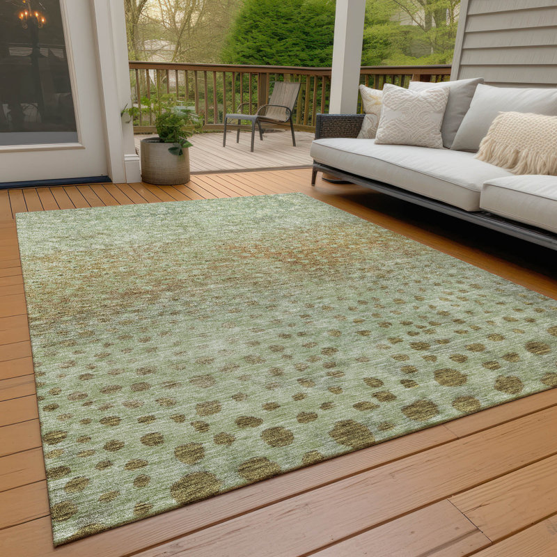 Chayil Area Rug with Non-Slip Backing, Rectangle 5' x 7'6"