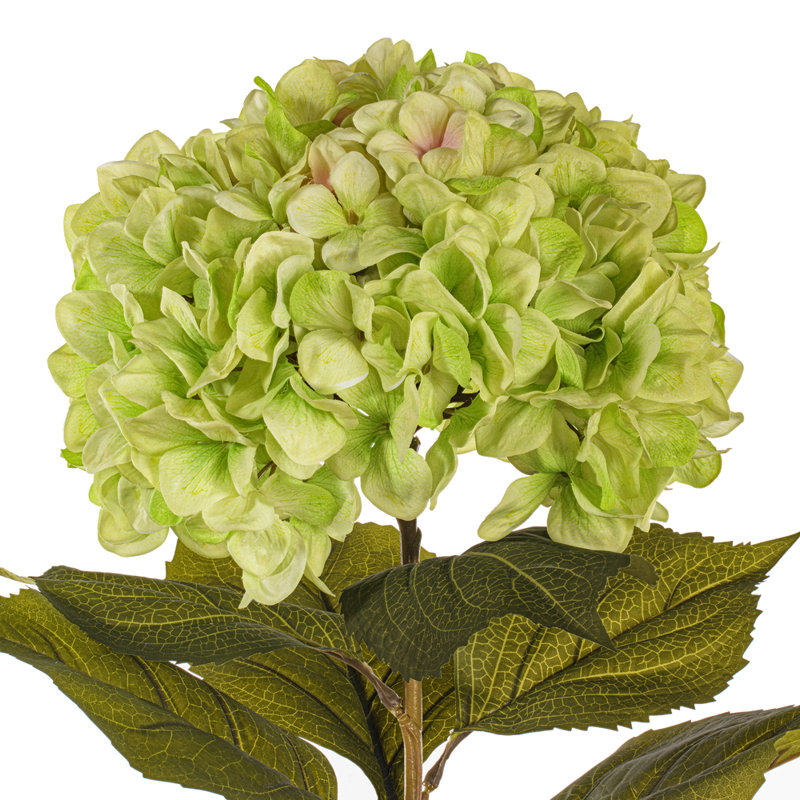 42" Hydrangea Stem, Green, 42" H x 9.5" W x 15.5" D