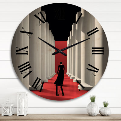 Angelmarie Solid Wood Wall Clock
