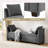 Aristides 59.8" W Storage Bench with Two Cushions-1072604486