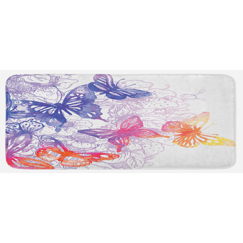 Tapis de cuisine Composition avec papillons volants
