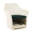 Chaise de loisirs Mid-Century 2 en 1 pour animaux de compagnie, tissu d'ameublement, tissu épaissi et décoratif, élégance et revêtement confortable