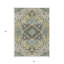 Tapis d'intérieur lavable extérieur beige, vert et brun 5 pi x 8 pi
