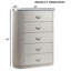 Commode contemporaine Aldgate, gris clair