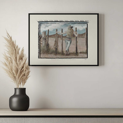 Western Girl by Cindy Jacobs Art Print