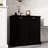 Black Laundry Sorter Cabinet, E1 Construction, Painting, Removable Bags, 100-Pound Load, Assembly And Electric Screwdriver Cabinet With 2 Compartments - , Detailed Painting-1983262001