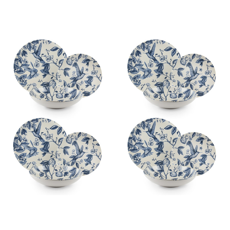 Colibri Ceramic Dinnerware Set 12 Piece - Service for 4