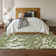 Premium Machine Washable Prisco Green Rug