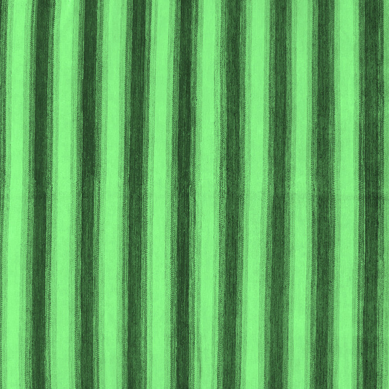 Tapis abstrait vert émeraude lavable à la machine 226, Carré 4 pi