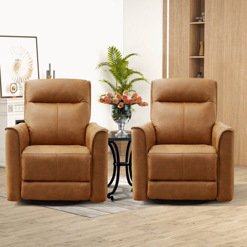 Siège de cinéma inclinable 31,5 po, Brun / microfibre / microsuède à coutures brunes