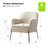 Cleo 26" Wide Contemporary Chair with Recessed Arms-528885166