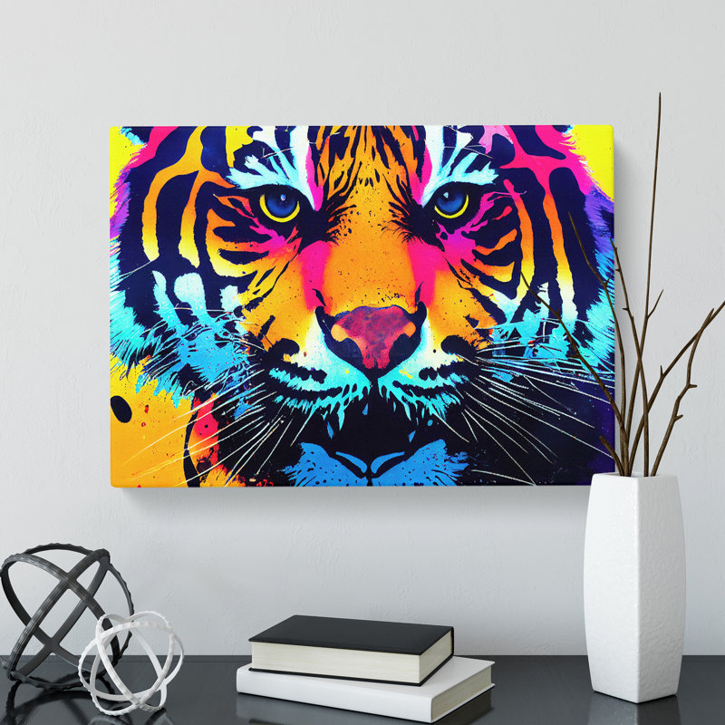 Tiger Splash Vol.4 Abstract - Wrapped Canvas, 35cm H x 50cm W x 3cm D